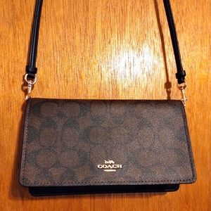 Coach Anna Foldover Clutch Crossbody Purse